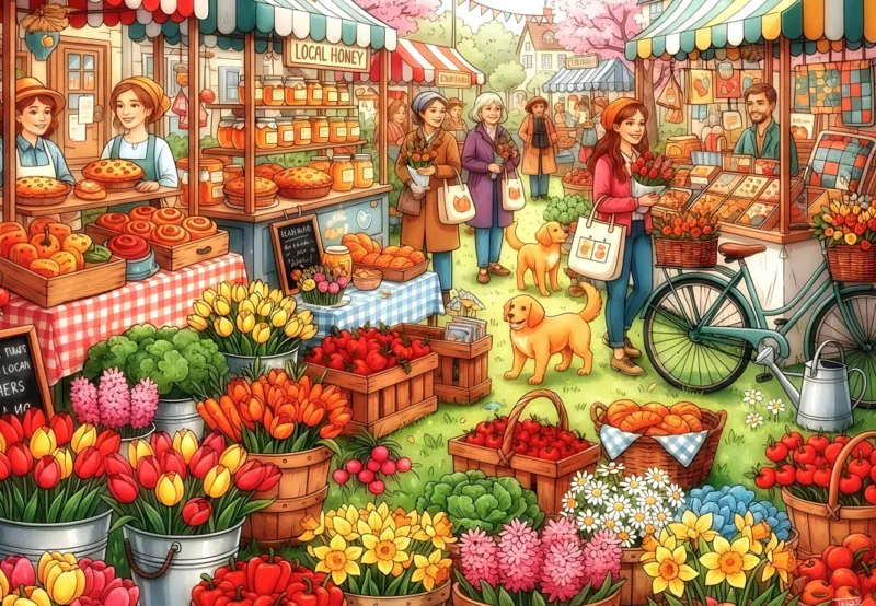 Bunter Bauernmarkt