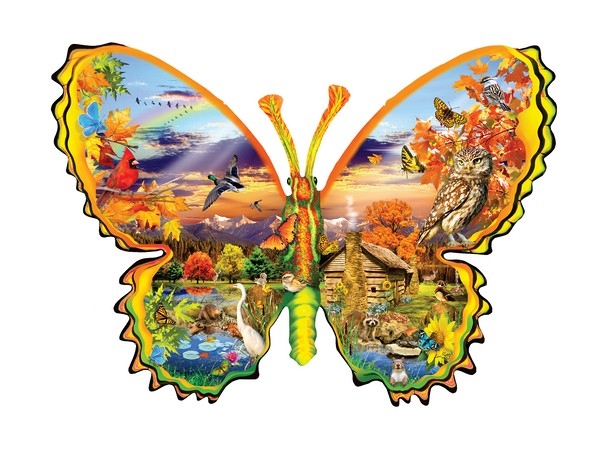 Papillon d'Automne - Puzzle Forme
