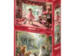 2 Puzzles - Kleine Ballerina und Romantischer Garten