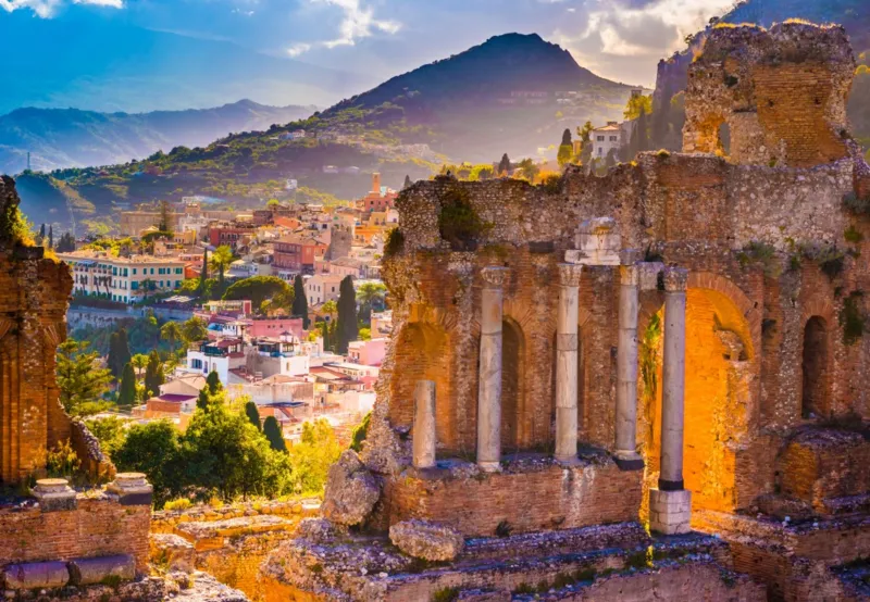 Théâtre de Taormine, Italie
