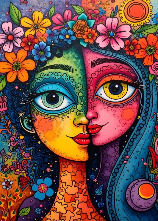 Buntes Duo