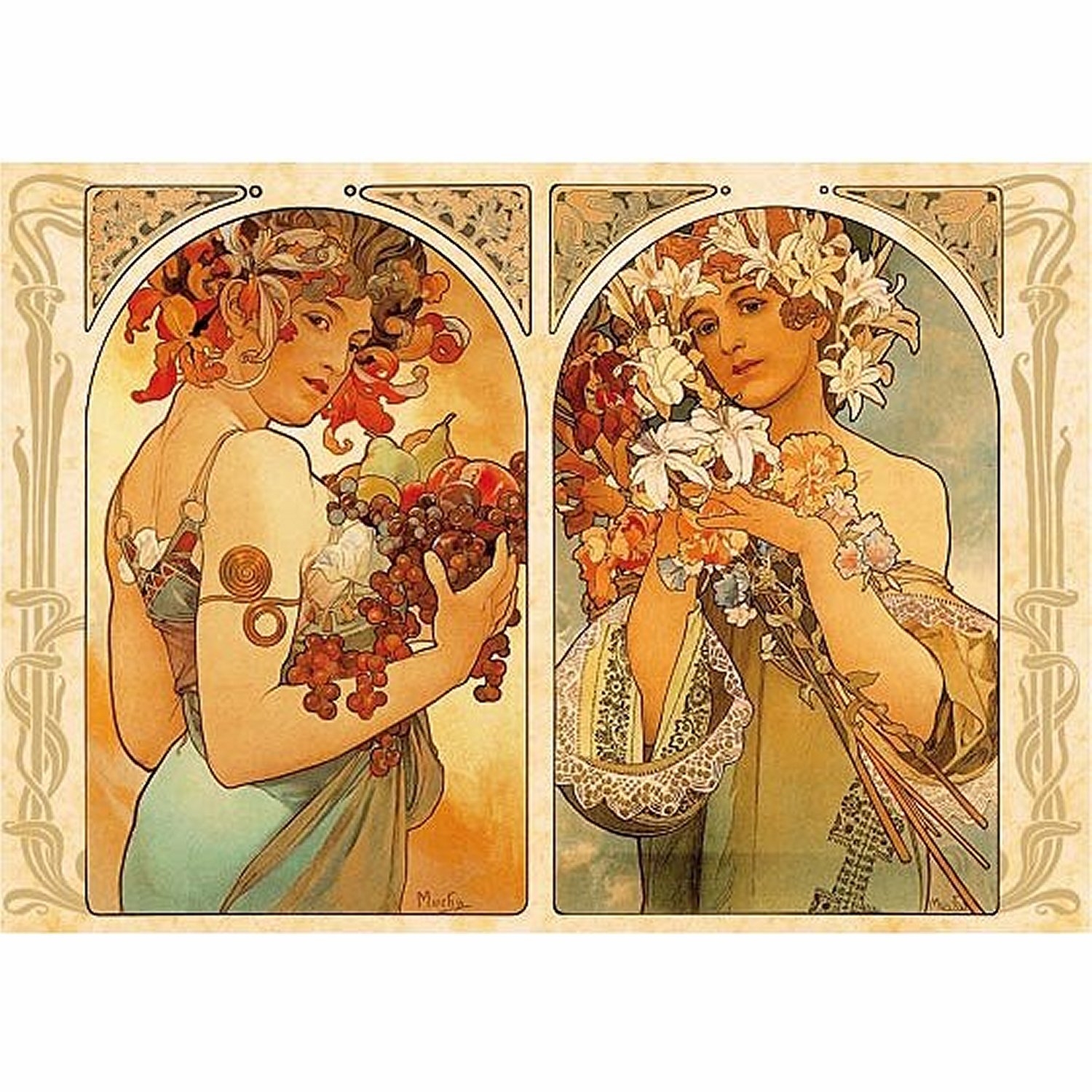 Mucha Alphonse - Fruit et Fleur