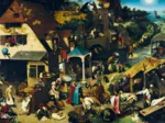 Pieter Bruegel - Die niederländischen Sprichwörter, 1559