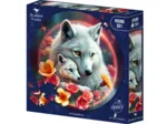 Rundes Puzzle - Les Loups Blancs