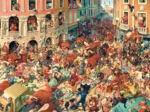 Art Collection - Bull Run in Pampeluna