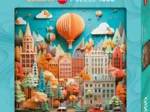 Quadratpuzzle - Paper Like - Townscape